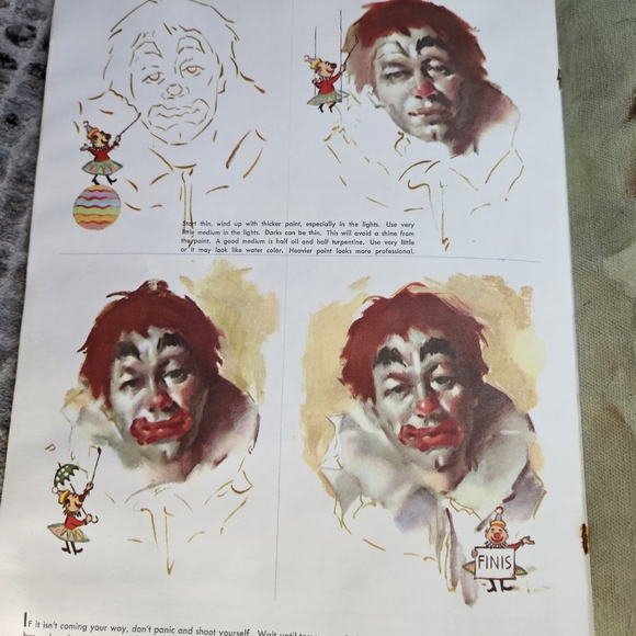 Clowns And Characters Walter Foster #62 Softcover 30 Pages Vintage How-To-Draw - Picture 9 of 16